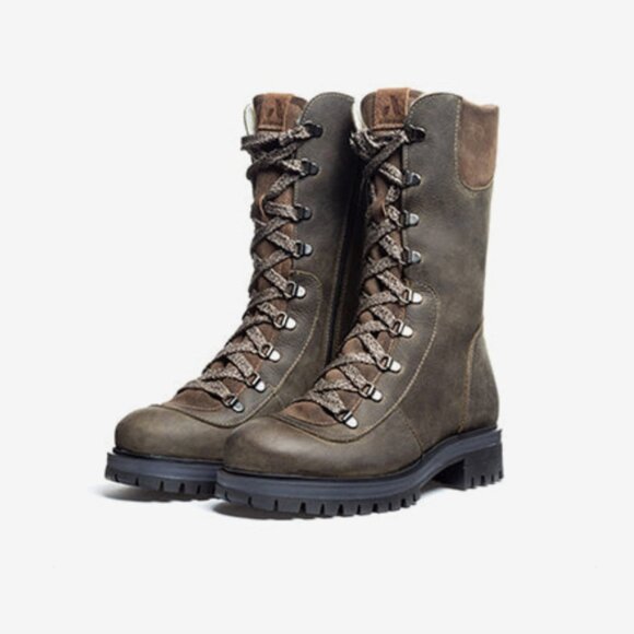 Anfibio Made in Canada Valanga Women's Winter Boots, Shearling Lined Size 37 - Picture 6 of 10